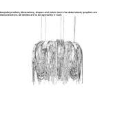 Metal LED hanging lamp Kunten