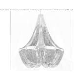 Metal halogen chandelier Simancas