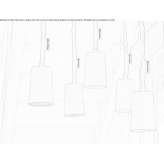 Lampa wisząca z żywicy Ayent