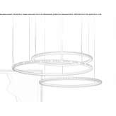 Aluminum LED hanging lamp Coarraze