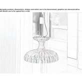 Wooden LED hanging lamp Reze