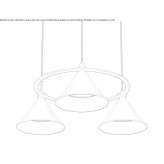 Aluminum LED hanging lamp Serdanu