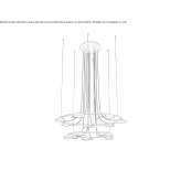 Metal LED hanging lamp Dharruk