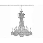 Crystal chandelier with Swarovski® crystals Emmaus