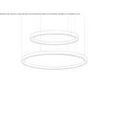 Aluminum LED hanging lamp Cayli