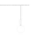 LED hanging lamp made of glass Harbury