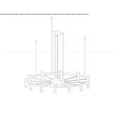 Metal LED hanging lamp Itapevi