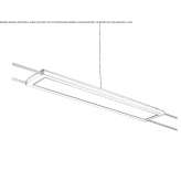 Aluminiowa lampa wisząca LED na kablu Smolyan