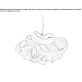Ręcznie robiona lampa wisząca z forniru drewnianego Douvaine