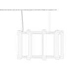 LED hanging lamp made of aluminum and acrylic Wurzen