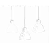 Pendant lamp made of stained glass Omacha