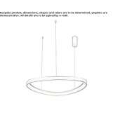 Aluminiowa lampa wisząca LED Boynes