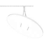 LED hanging lamp made of acrylic Oklaj