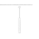 Steel LED hanging lamp Alaraz
