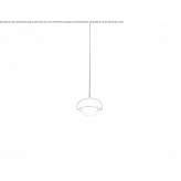 Direct pendant lamp in light metal Pahactla
