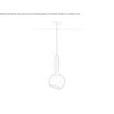 Szklana lampa wisząca Kashar