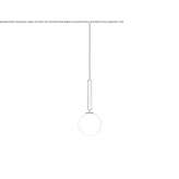 Pendant lamp made of blown glass Harbury