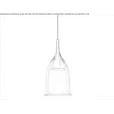 Lampa wisząca LED z dmuchanego szkła Setiles