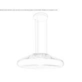 LED hanging lamp made of blown glass Macotera