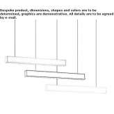 Aluminum LED hanging lamp Beaufort