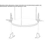 Steel LED hanging lamp Uciechow
