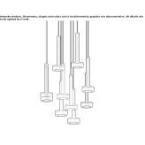 Aluminum LED hanging lamp Ibresi