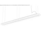 LED hanging lamp made of acrylic and aluminum Wurzen