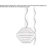 Pendant lamp made of opal glass Boulbon