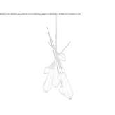 LED hanging lamp made of glass and steel, dimmable Peque