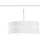 Ręcznie robiona lampa wisząca z forniru drewnianego Chandon