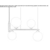 Etched glass pendant lamp Jauregui