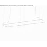 LED hanging lamp made of acrylic and aluminum Wurzen