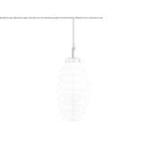 LED hanging lamp made of blown glass Alfta