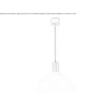 Pendant lamp made of opal glass Purulha