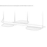 LED hanging lamp made of wooden veneer Neerkant