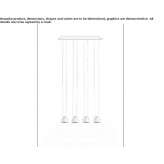 Metal LED hanging lamp Robegano