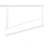Aluminum hanging lamp Plailly