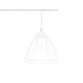 LED hanging lamp made of glass Pirdop