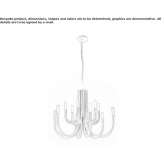 Iron LED chandelier Deftinge