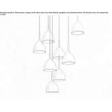 Steel LED hanging lamp Silla