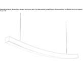 Aluminiowa lampa wisząca LED Swords