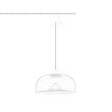 LED hanging lamp made of blown glass Neudorf