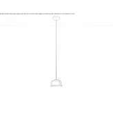 Halogen fabric hanging lamp Shpola