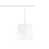 Concrete hanging lamp Melgven