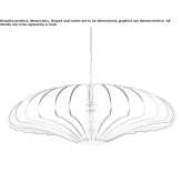 Aluminiowa lampa wisząca LED Halstead