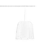 Handmade hanging lamp made of wooden veneer Depew