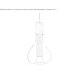 Lampa wisząca z forniru drewnianego i szkła Attwood
