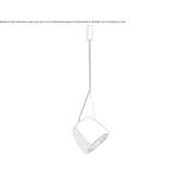 Aluminum LED hanging lamp Angerlo