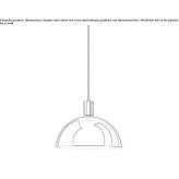 Chrome-plated hanging lamp Ogijares