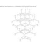 Chandelier made of die-cast aluminum Oliena